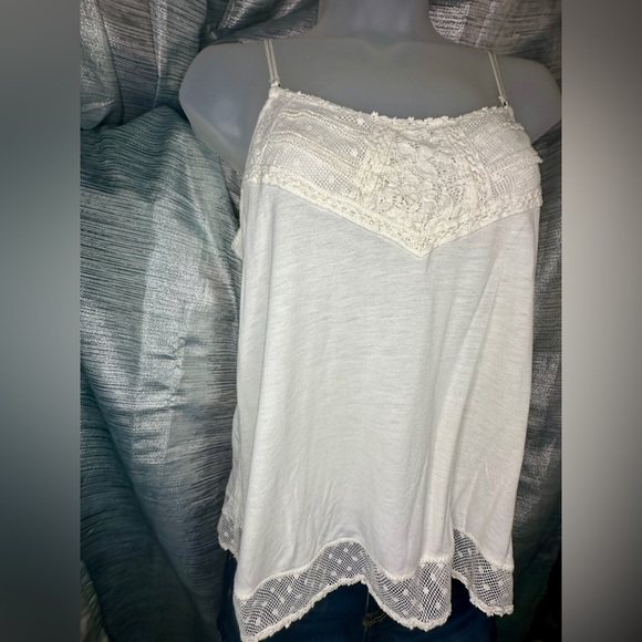 American Eagle Outfitters Bohemian Flowy Camisole Tank Top Shirt ~ Small - Picture 7 of 9